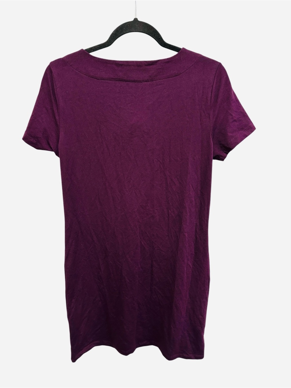 Calvin Klein plum purple lace up front dress with drawstring tie Size M NEW - Picture 7 of 12